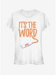 Grease It's the Word Girls T-Shirt, WHITE, hi-res