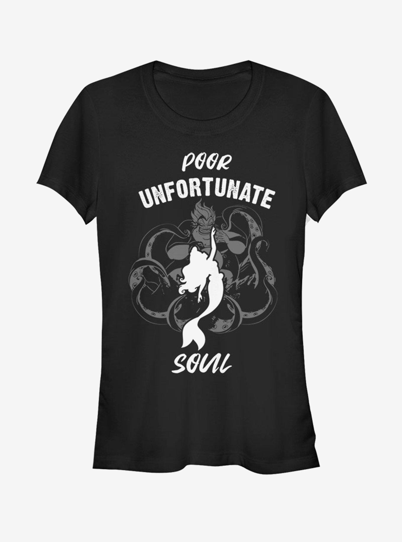 Disney The Little Mermaid Poor Unfortunate Soul Girls T-Shirt, BLACK, hi-res