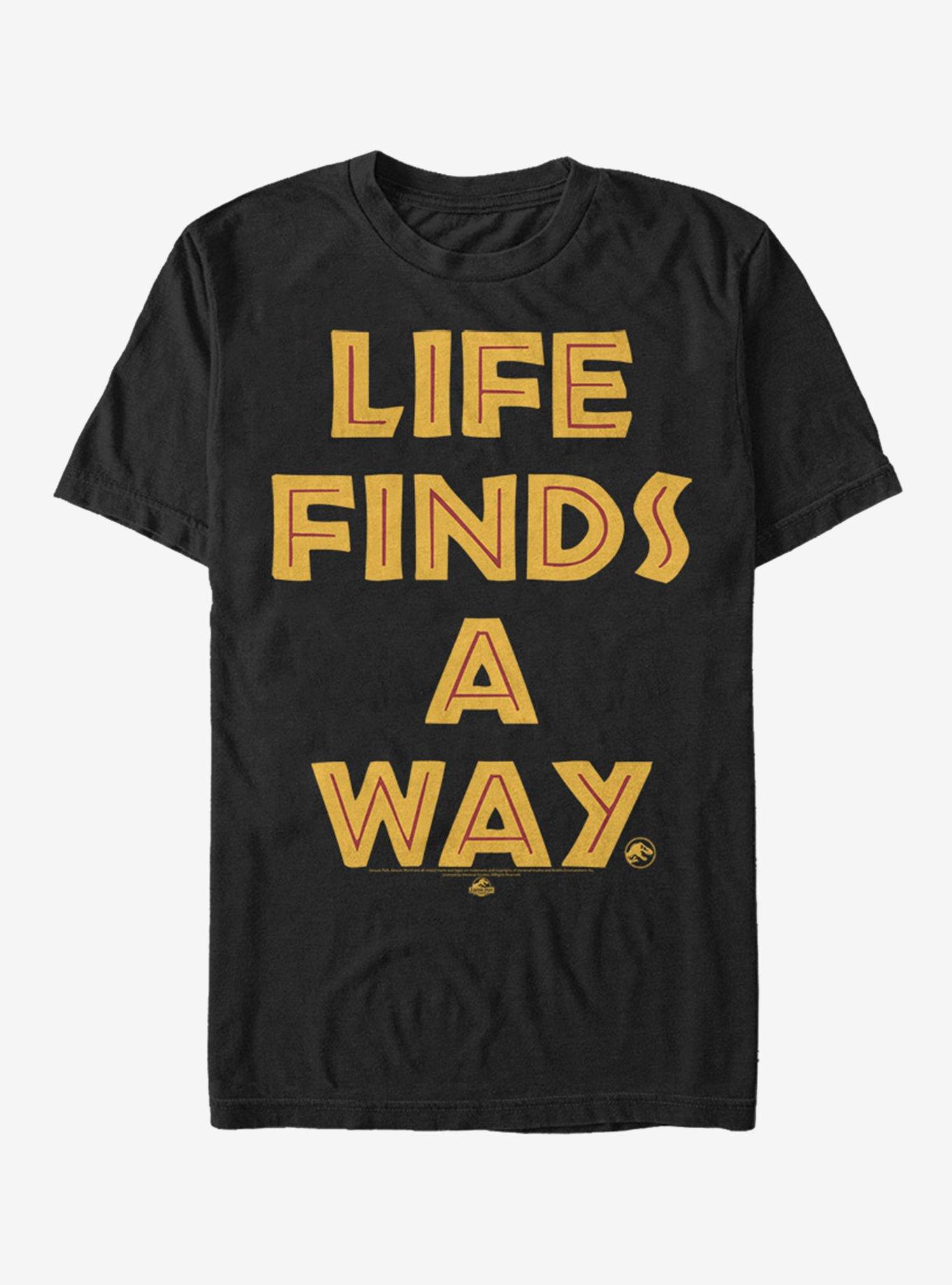 Jurassic Park Life Finds a Way T-Shirt, , hi-res