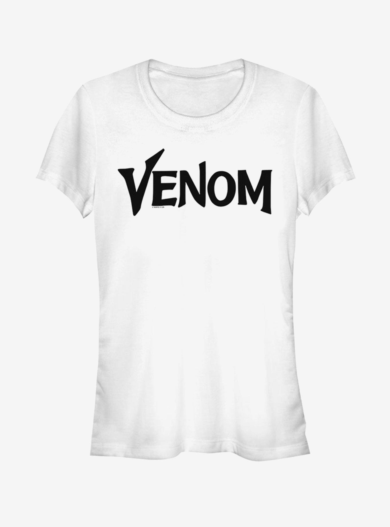 Marvel Venom Black Logo Girls T-Shirt, WHITE, hi-res