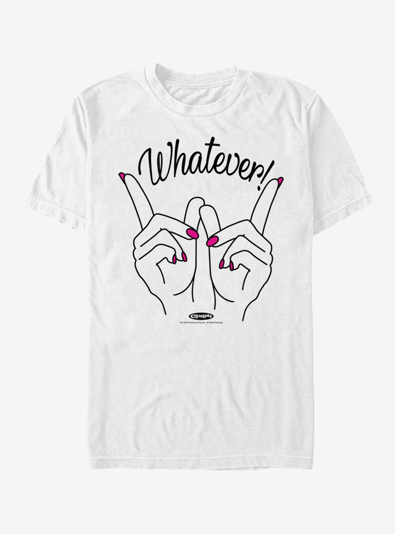 Clueless Whatever T Shirt White Hot Topic 