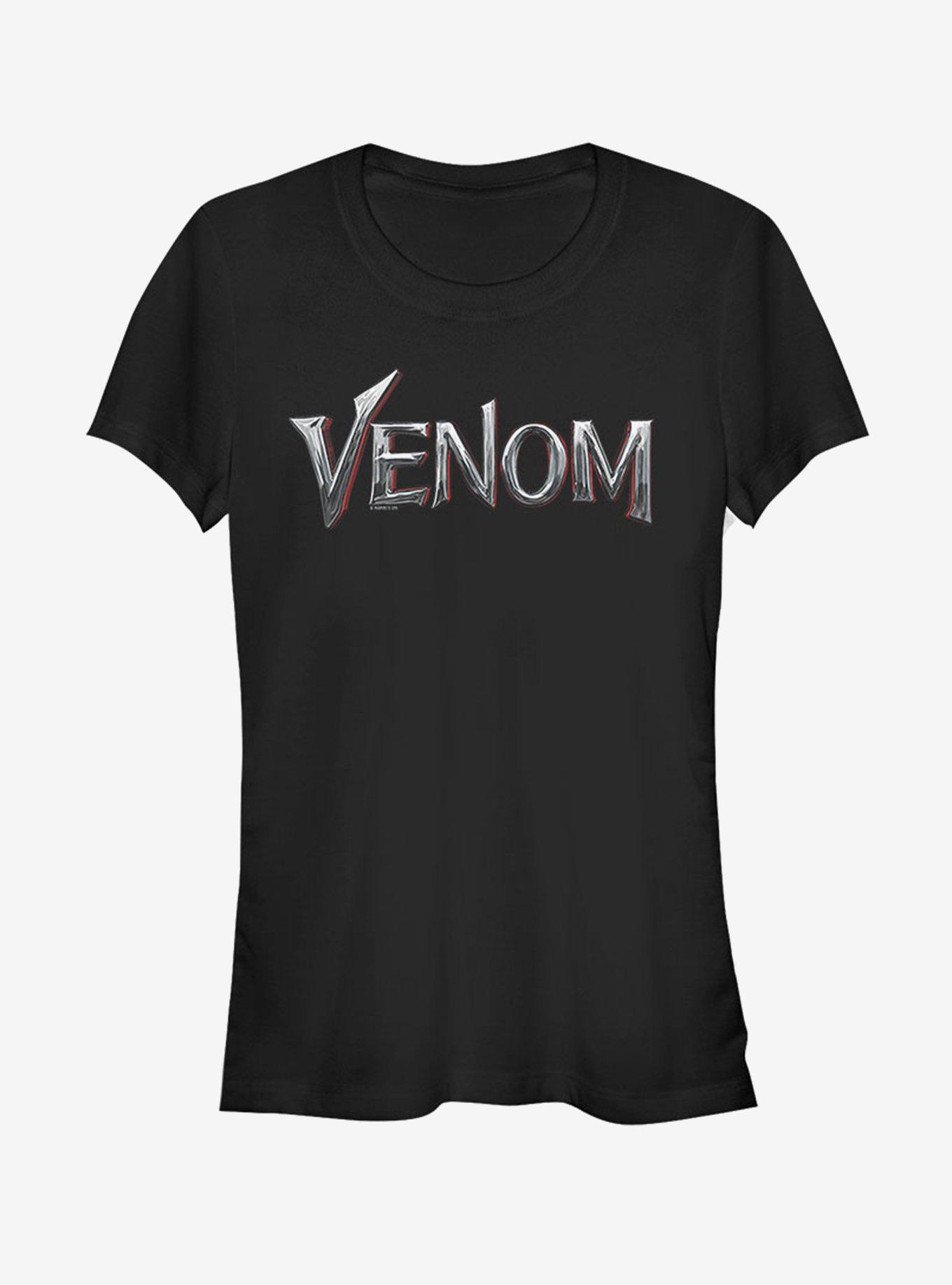 Marvel Venom Chrome Logo Girls T-Shirt