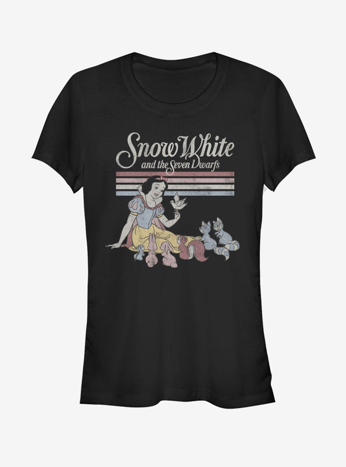 Disney Snow White And The Seven Dwarfs Girls T-Shirt, BLACK, hi-res