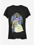 Disney The Princess And The Frog Tiana Naveen Love Girls T-Shirt, BLACK, hi-res
