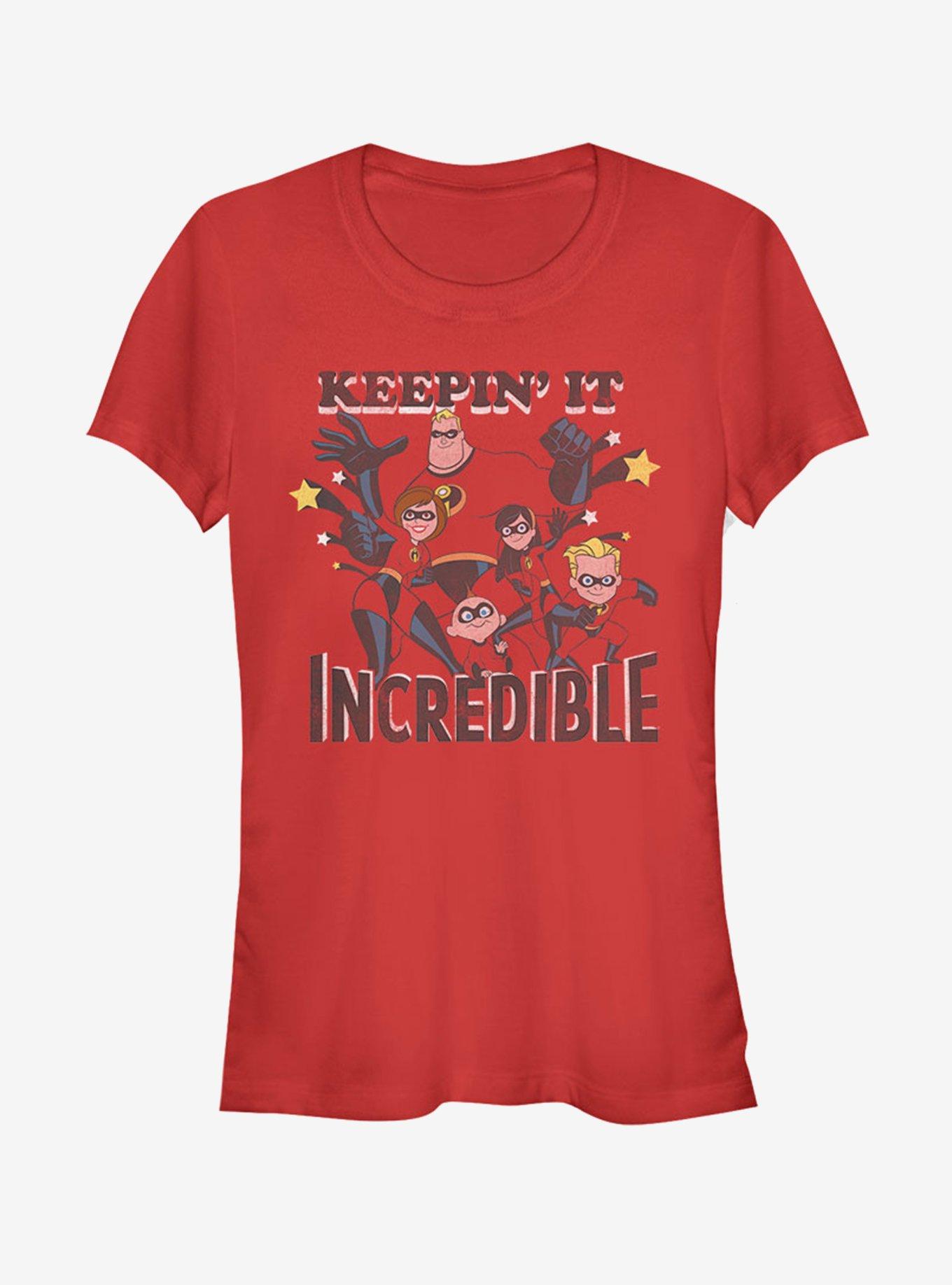 Disney Pixar Incredibles Keepin It Incredible Girls T-Shirt, RED, hi-res