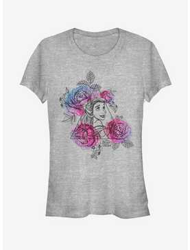 Disney Beauty And The Beast Belle Roses Triangle Girls T-Shirt, , hi-res