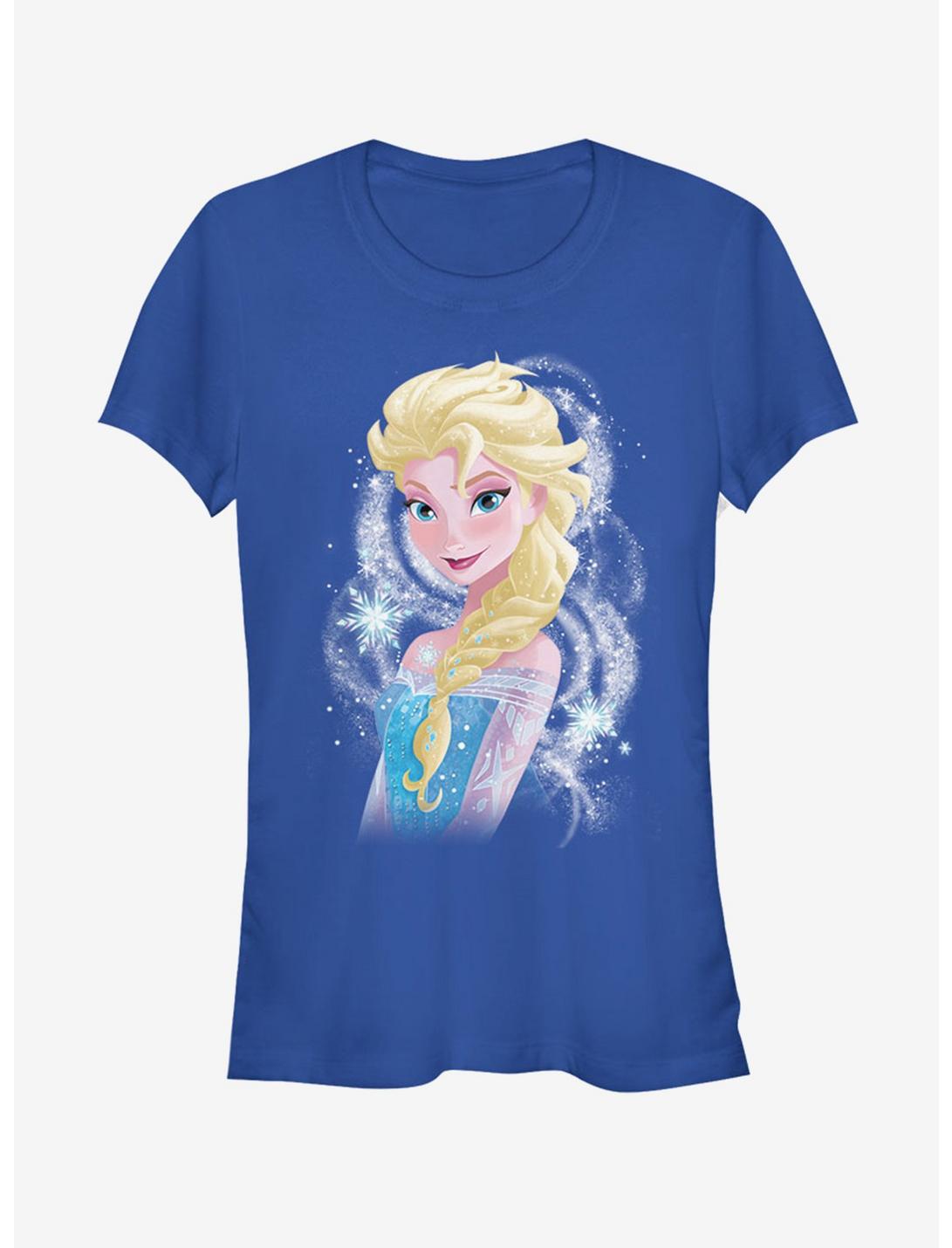 Disney Frozen Elsa Swirl Girls T-Shirt, ROYAL, hi-res