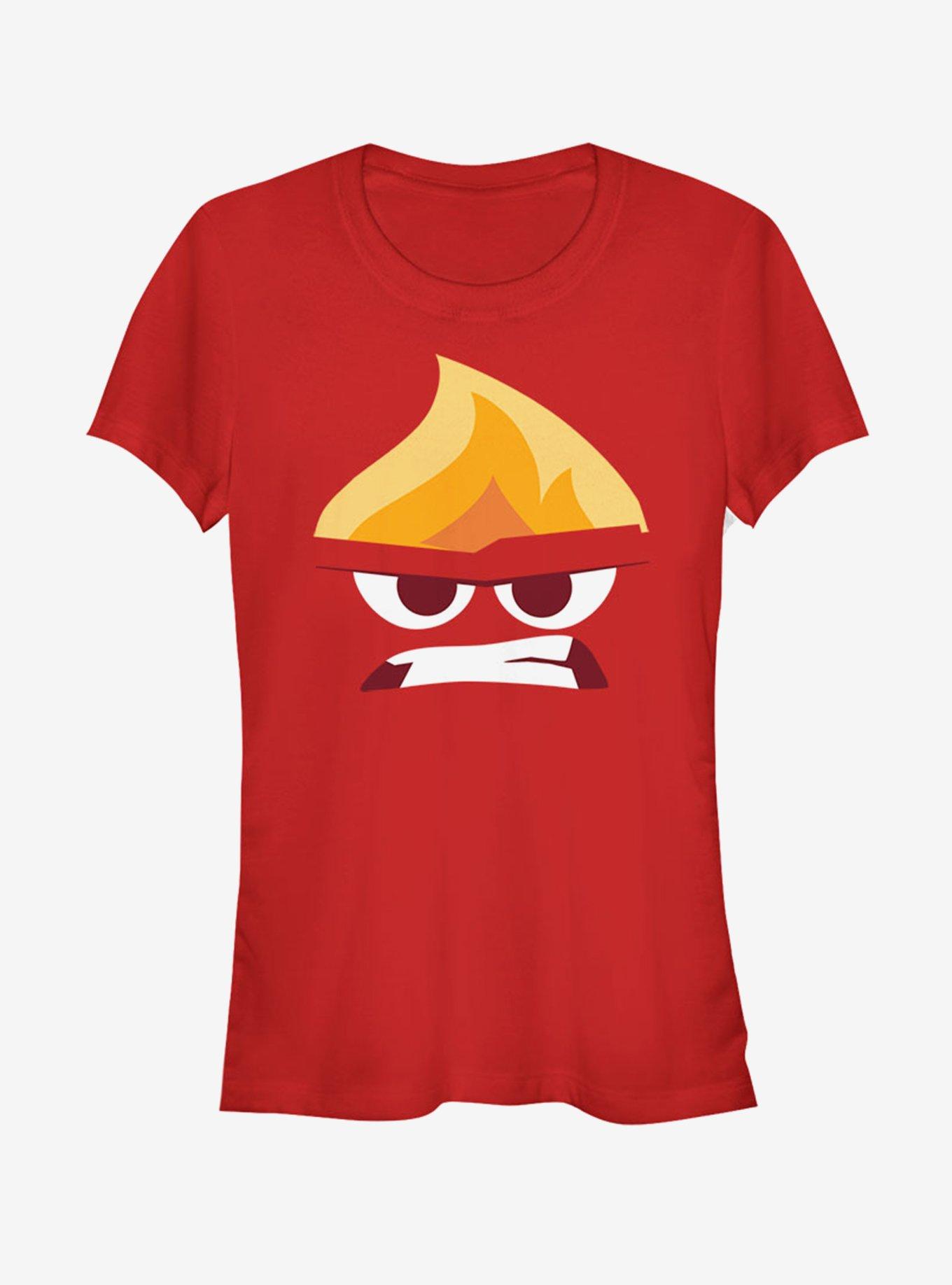 Disney Pixar Inside Out Anger Face Girls T-Shirt, RED, hi-res