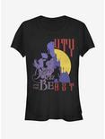 Disney Beauty And The Beast Split Image Girls T-Shirt, BLACK, hi-res