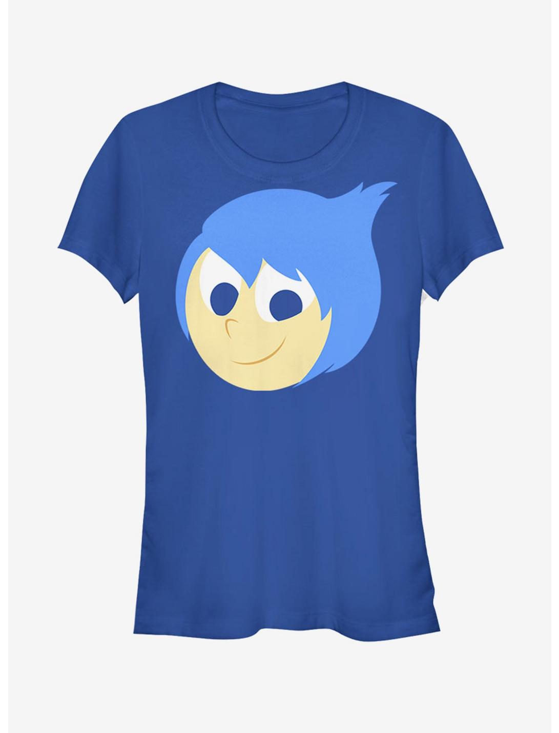 Disney Pixar Inside Out Joy Face Girls T-Shirt, ROYAL, hi-res