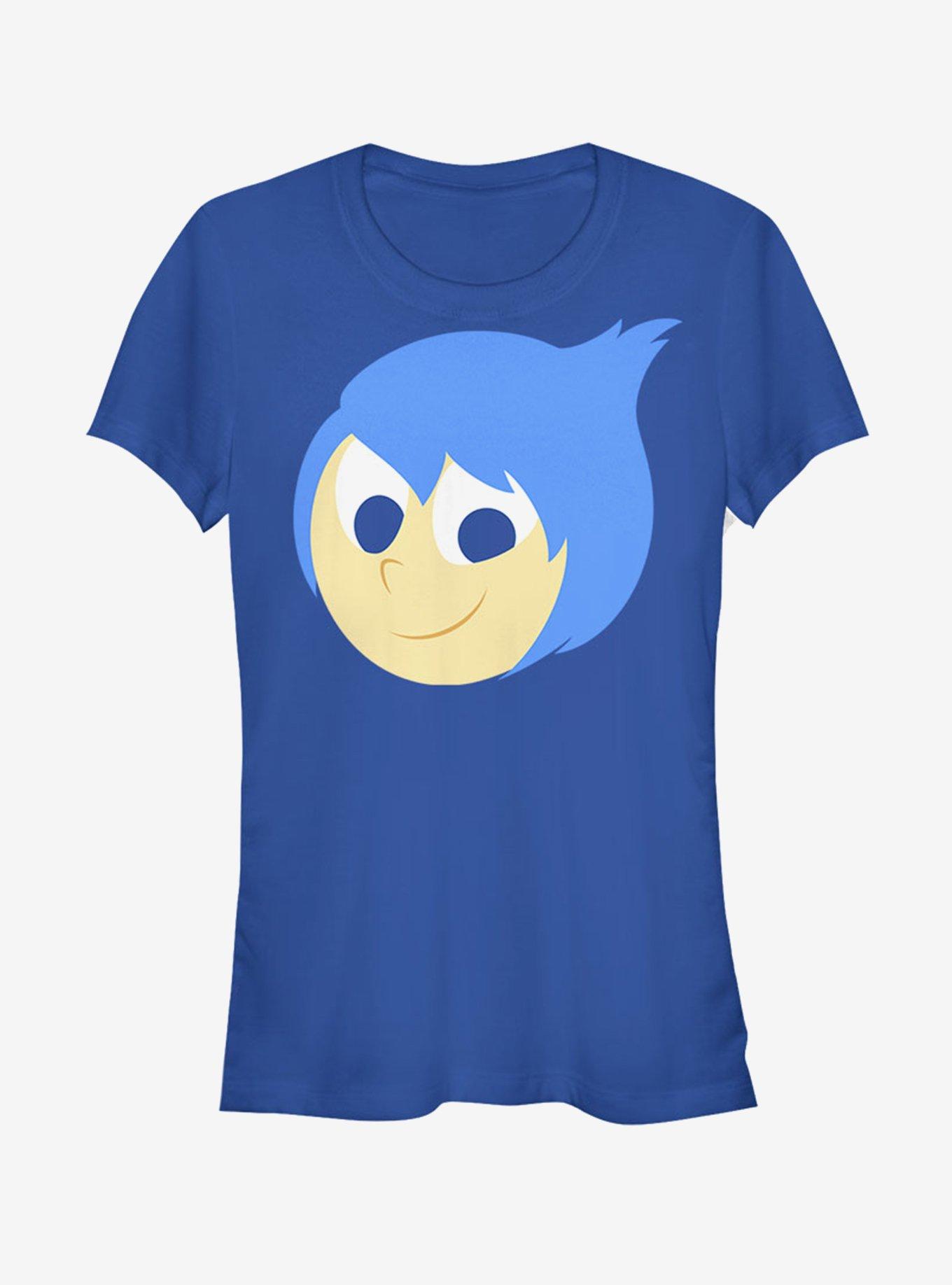 Disney Pixar Inside Out Joy Face Girls T-Shirt, ROYAL, hi-res