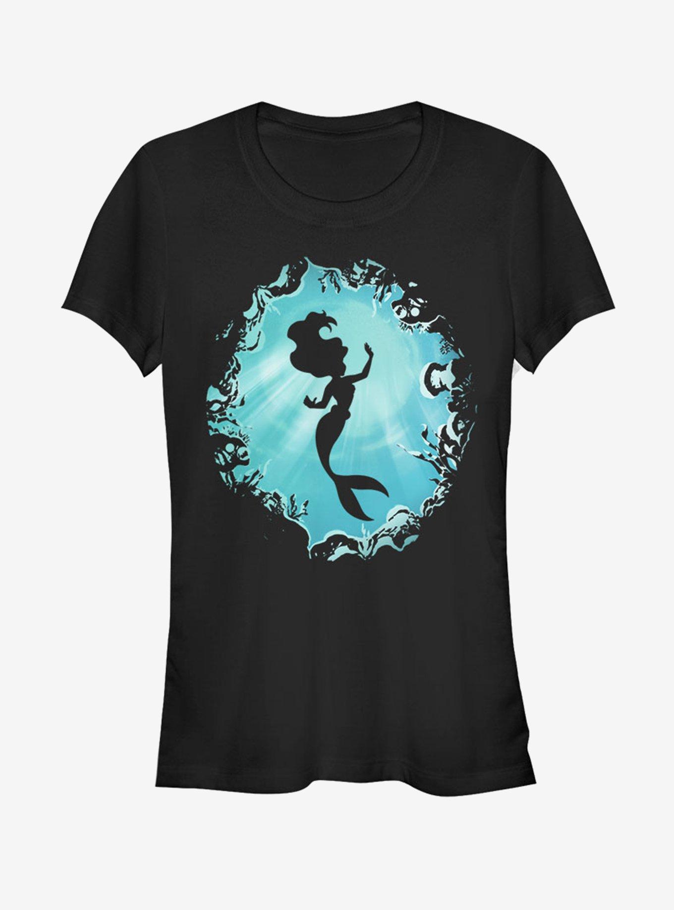 Disney The Little Mermaid Ariel's Grotto Girls T-Shirt, BLACK, hi-res