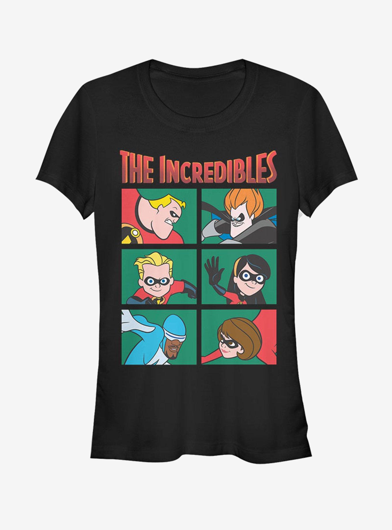 Disney Pixar The Incredibles Panels Girls T-Shirt, BLACK, hi-res