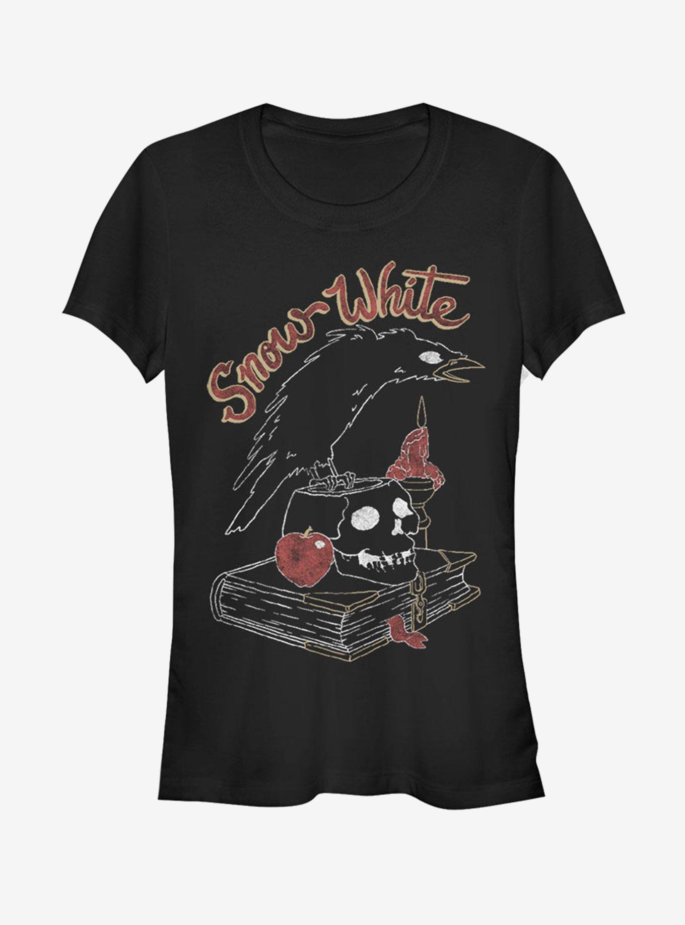 Disney Snow White And The Seven Dwarfs Evil Queen's Pet Raven Girls T-Shirt, BLACK, hi-res