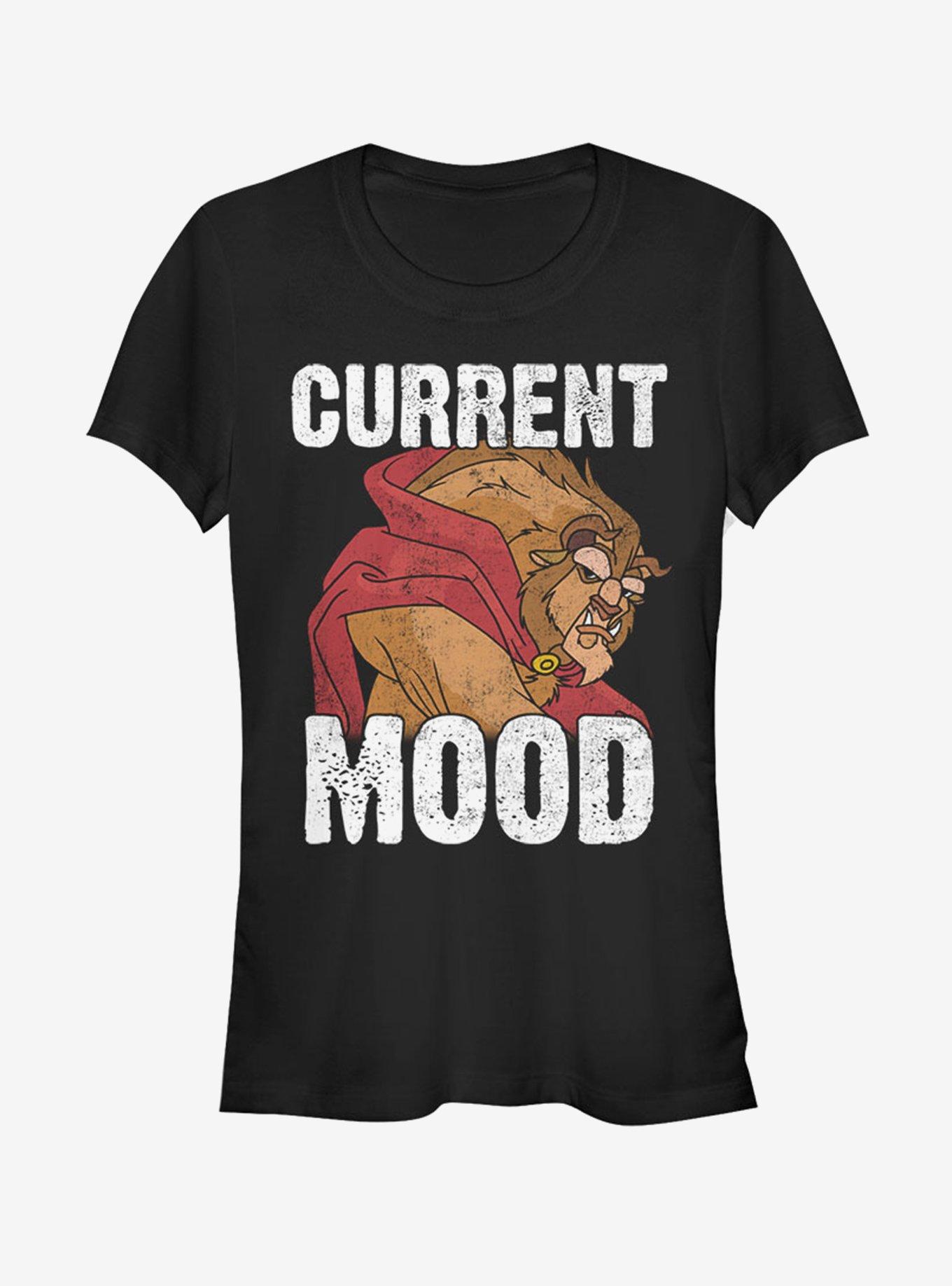 Disney Beauty And The Beast Current Mood Girls T-Shirt, BLACK, hi-res