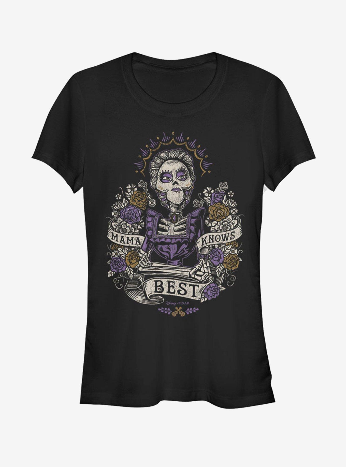 Disney Pixar Coco Mama Knows Best Girls T-Shirt, BLACK, hi-res