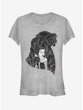 Disney Beauty And The Beast In My Heart Girls T-Shirt, ATH HTR, hi-res
