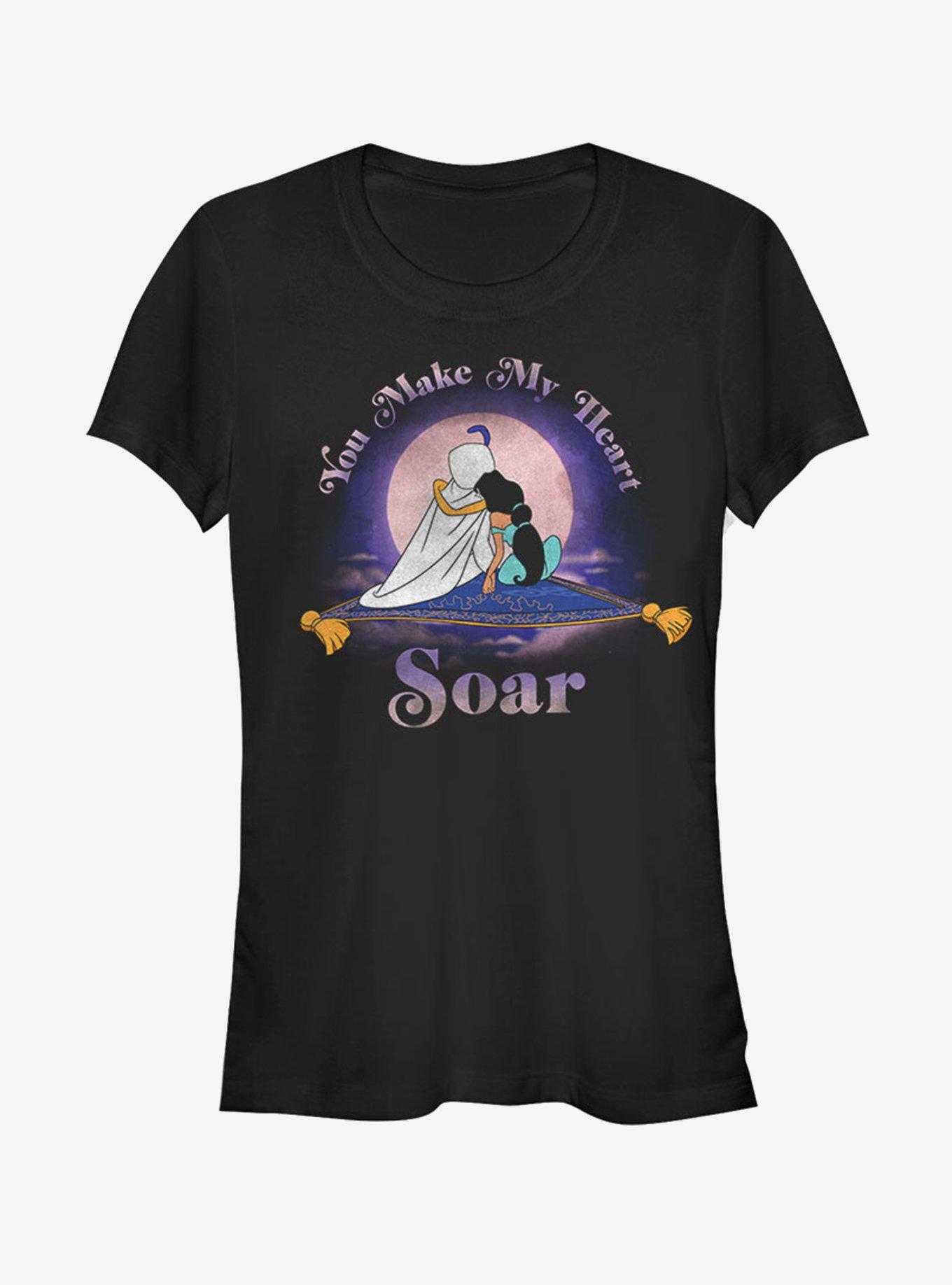 Disney Aladdin You Make My Heart Soar Girls T-Shirt, BLACK, hi-res