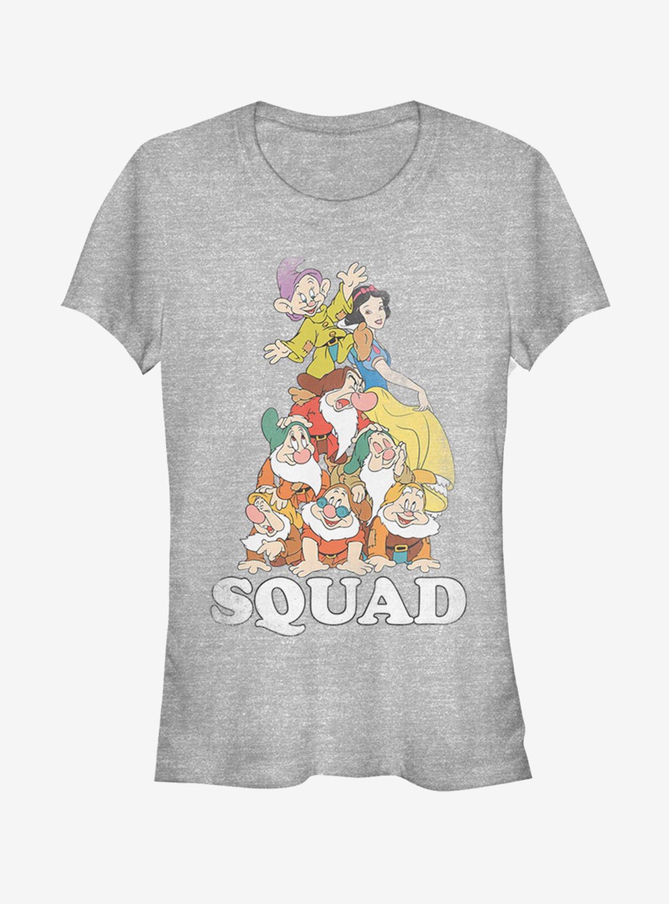 Disney Snow White And The Seven Dwarfs Squad Girls T-Shirt, ATH HTR, hi-res