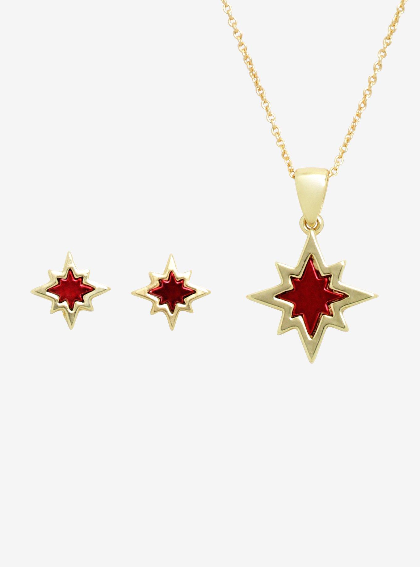 Marvel Captain Marvel Jewelry Set, , hi-res