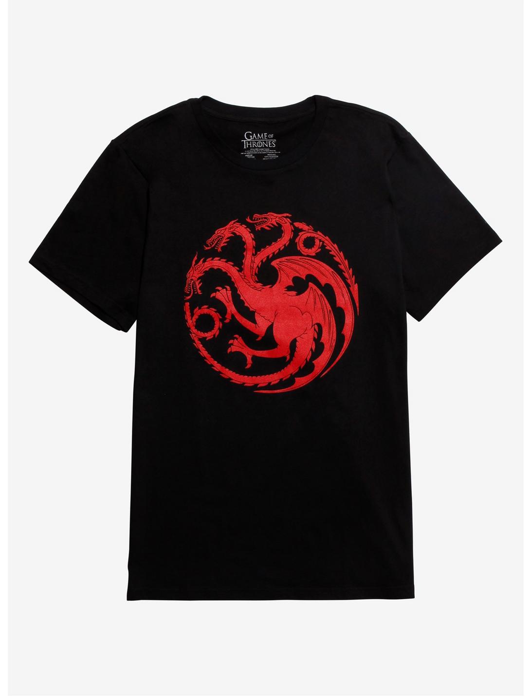 Game Of Thrones Targaryen Sigil T-Shirt, BLACK, hi-res