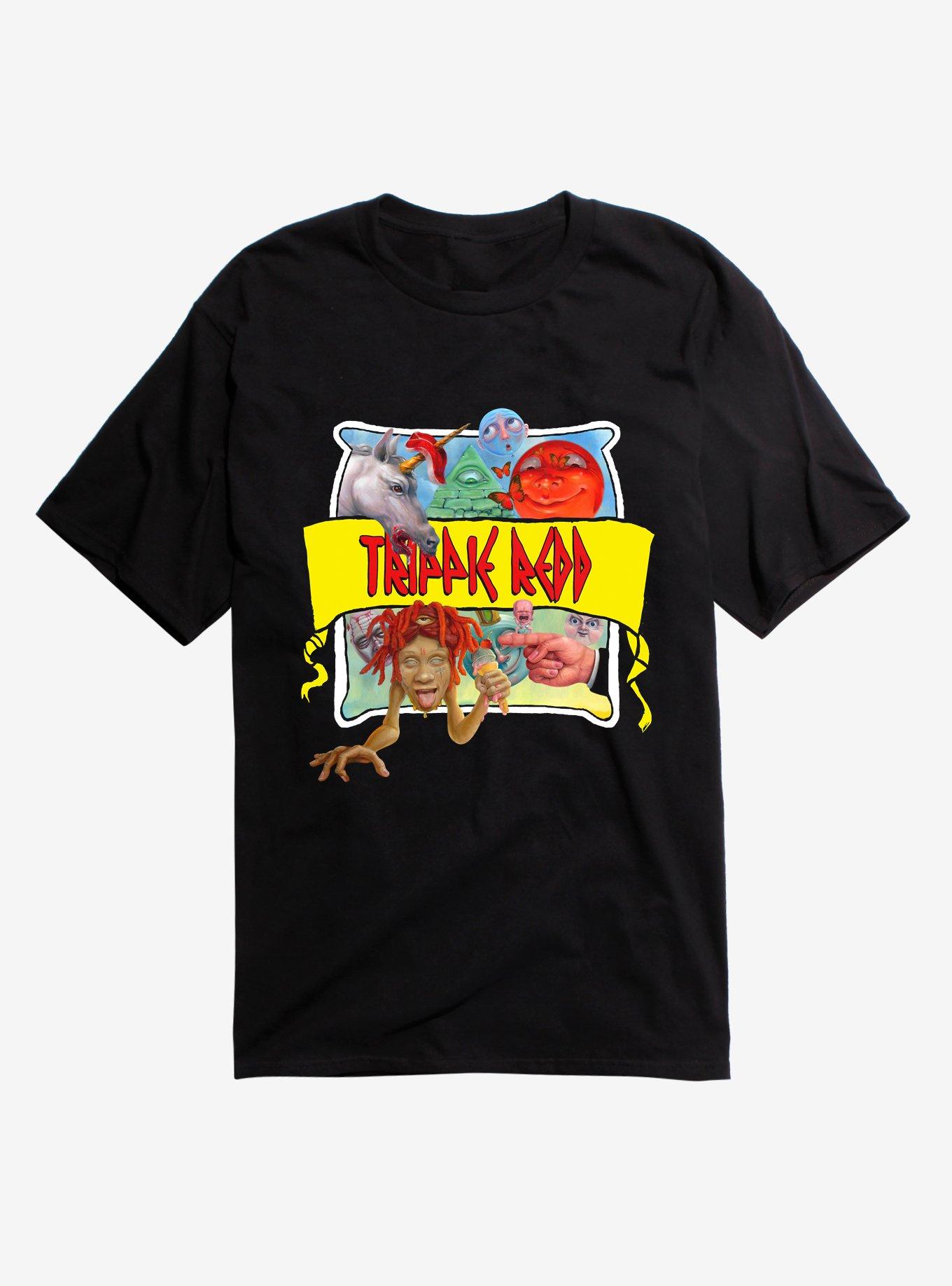 Trippie Redd Cartoon T-Shirt, BLACK, hi-res