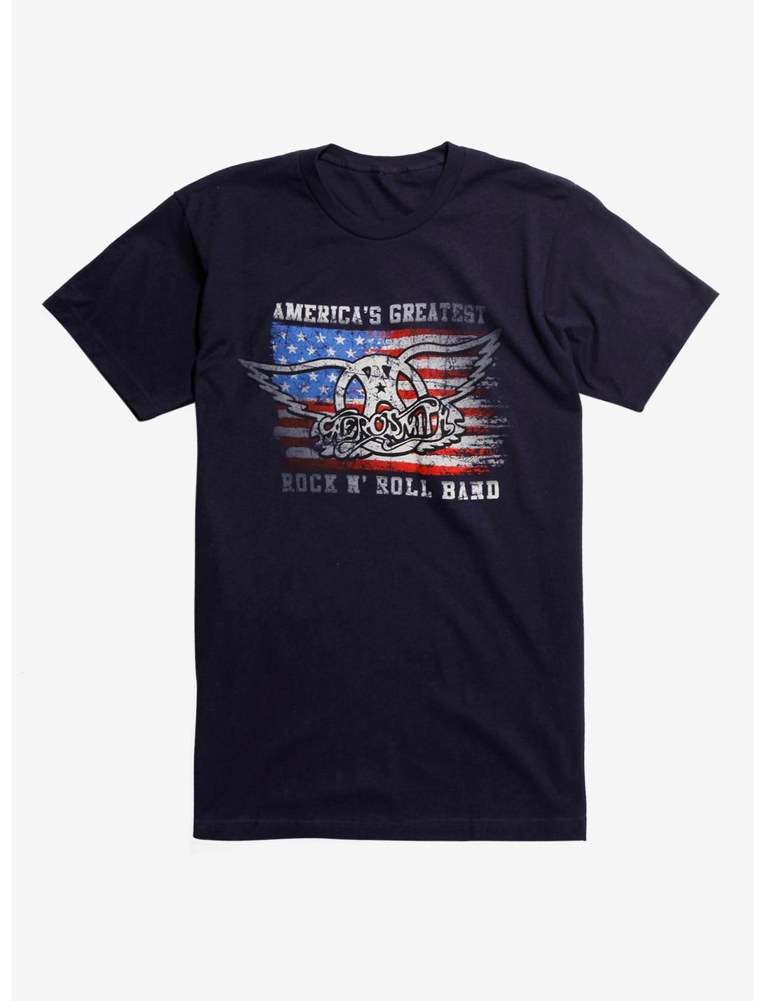 Aerosmith America's Greatest Flag T-Shirt, BLACK, hi-res