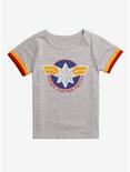 Marvel Captain Marvel Toddler T-Shirt - BoxLunch Exclusive, GREY, hi-res
