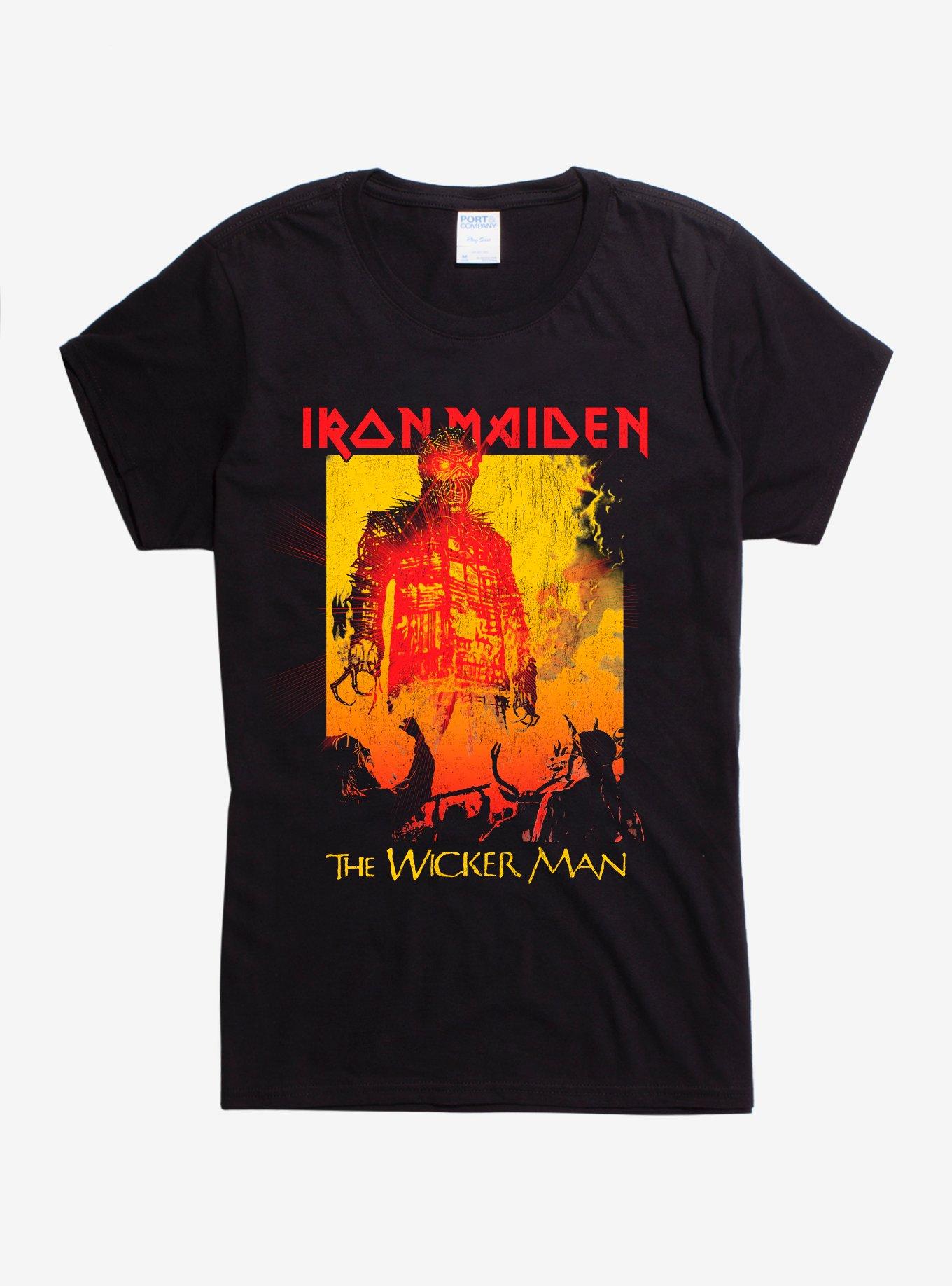 Iron Maiden The Wicker Man Girls T-Shirt, BLACK, hi-res