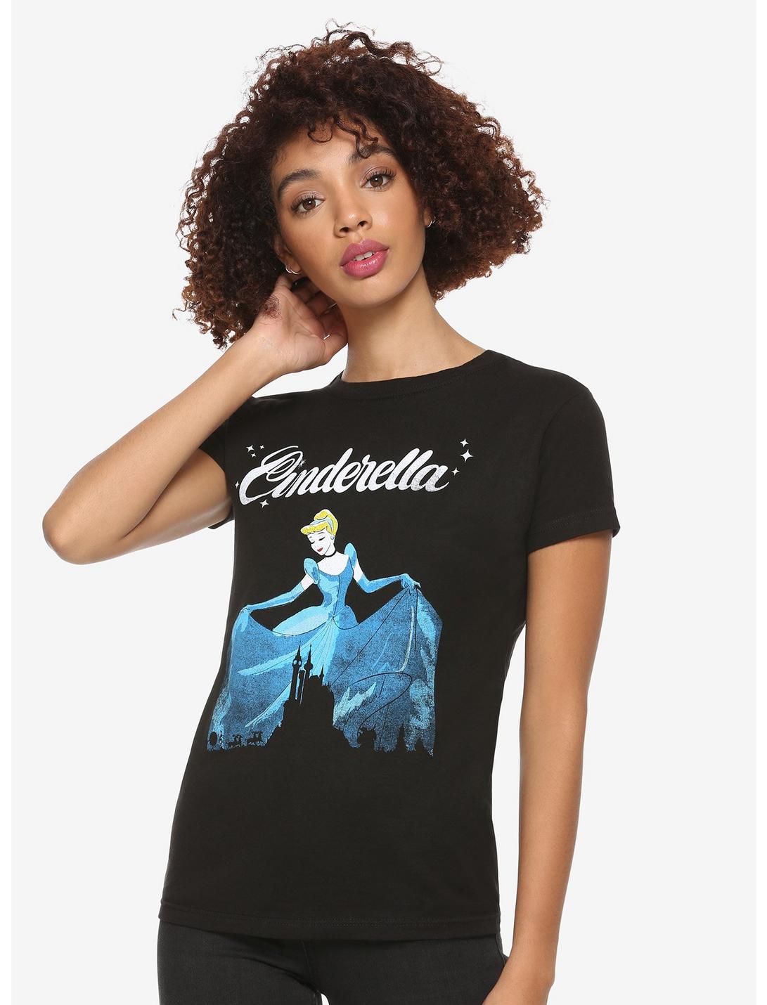 Disney Cinderella Dancing Dress Silhouette Girls T-Shirt, MULTI, hi-res