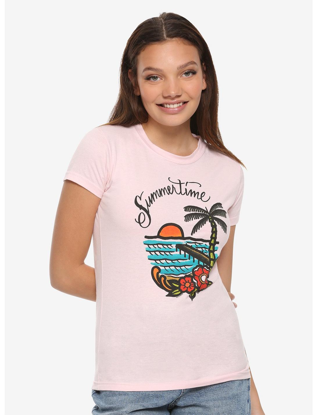 Sublime Summertime Girls T-Shirt, PINK, hi-res