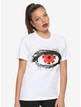 Red Hot Chili Peppers Eye Logo Oversized Girls T-Shirt, WHITE, hi-res