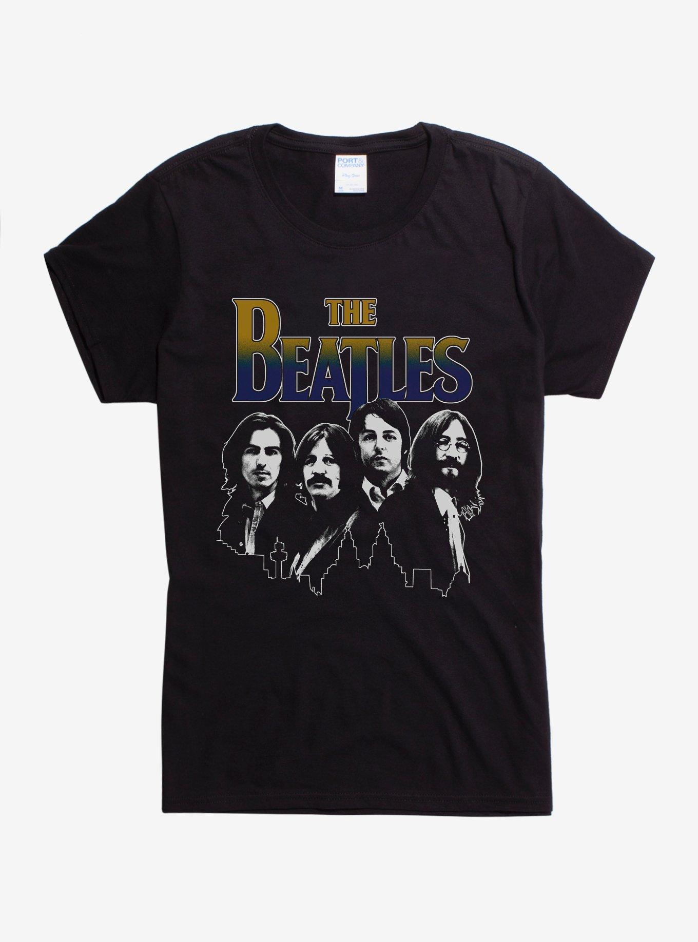 Beatles Liverpool City Skyline Girls T-Shirt, BLACK, hi-res