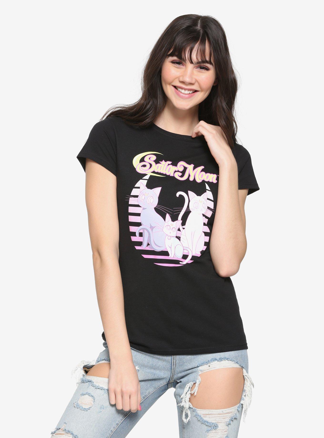 Sailor Moon Guardian Cats Girls T-Shirt, MULTI, hi-res