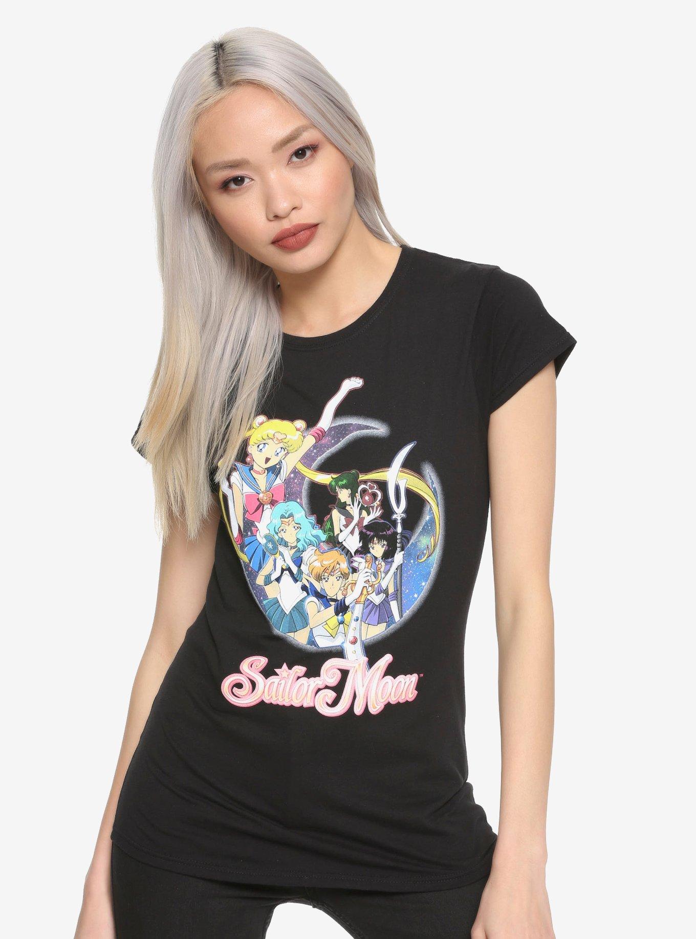 Sailor Moon Outer Guardians Group Girls T-Shirt, MULTI, hi-res