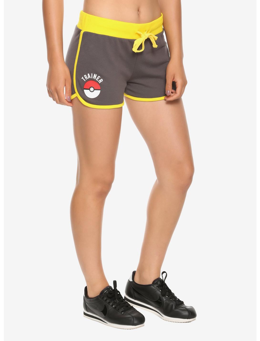 Pokemon Trainer Girls Soft Shorts, GREY, hi-res