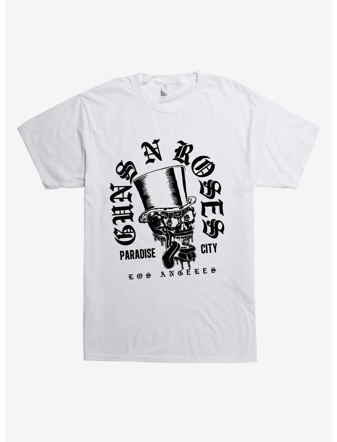 Guns N' Roses Paradise City Skull T-Shirt, WHITE, hi-res