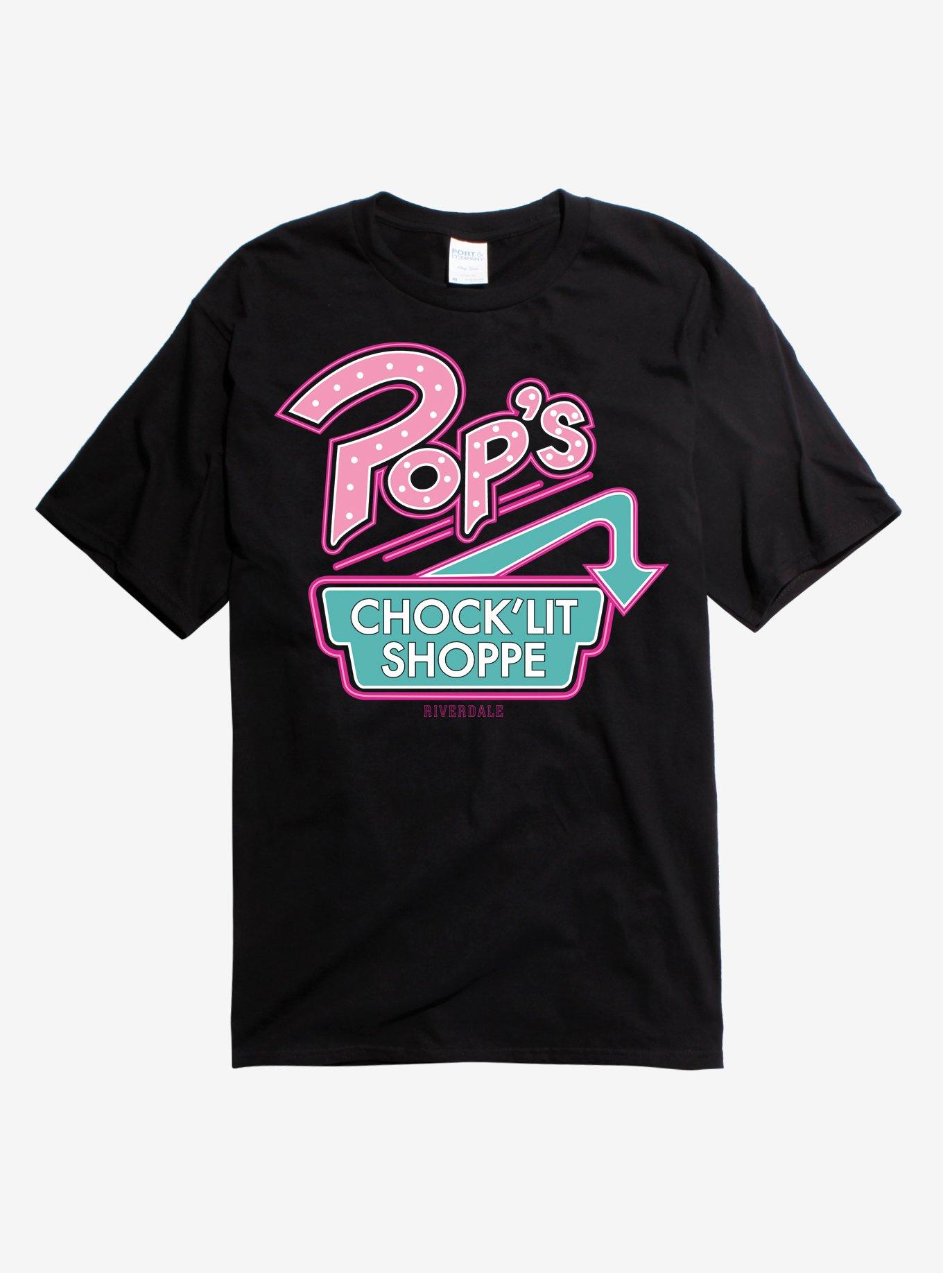 Riverdale Pop's Neon Logo T-Shirt, BLACK, hi-res