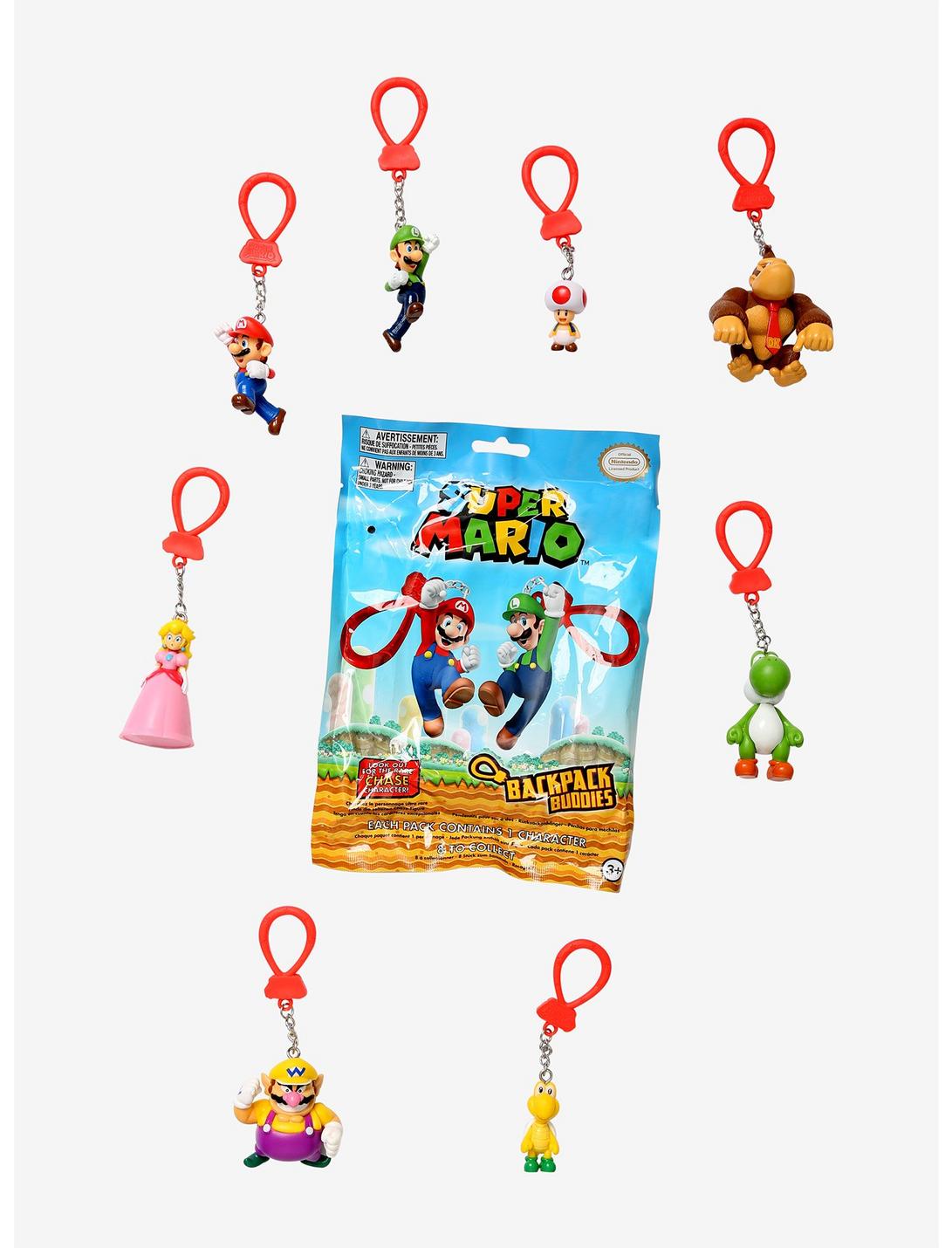 Super Mario Bros. Backpack Buddies Blind Bag Clip-On Figure, , hi-res