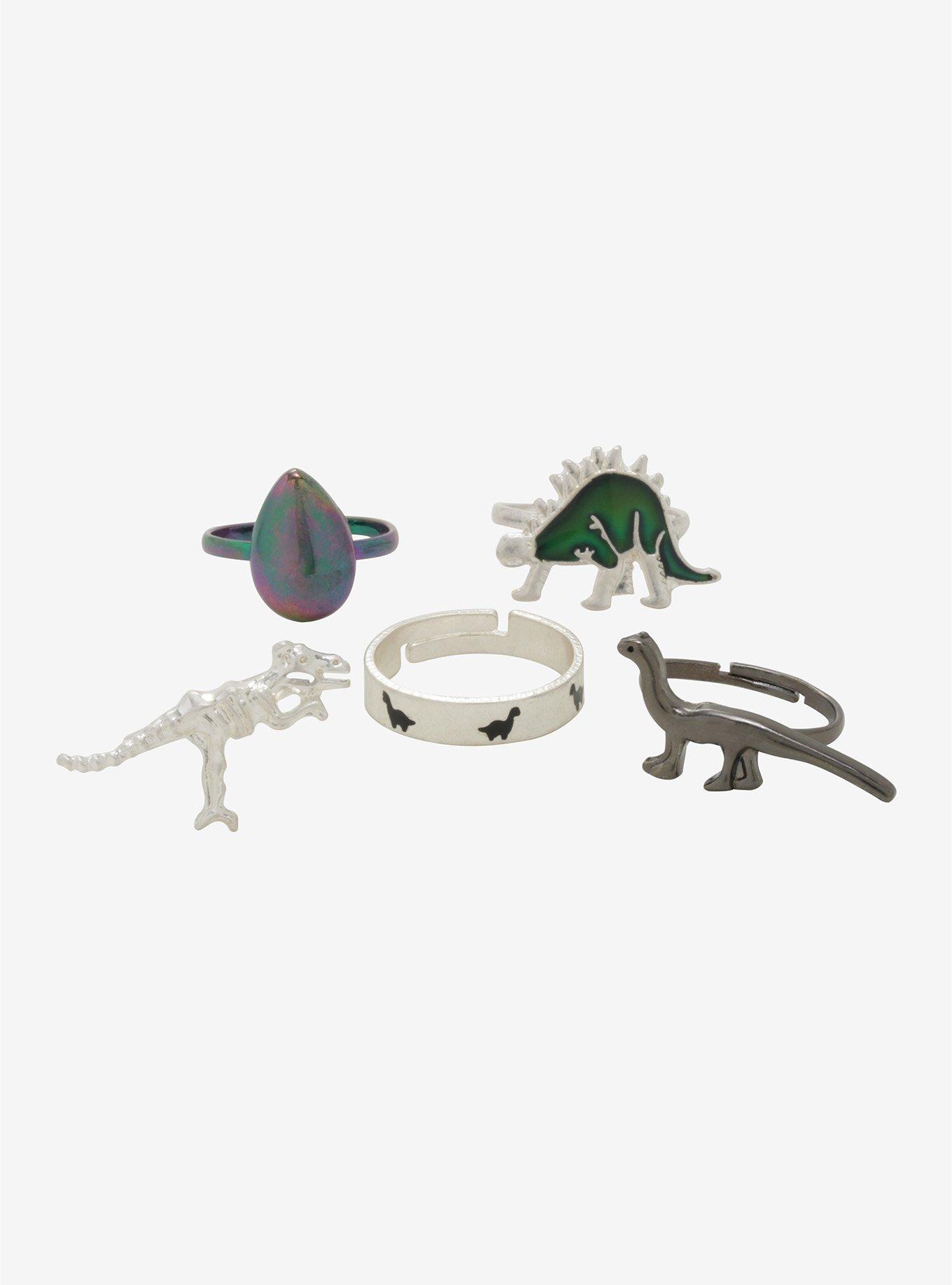 Dinosaur Mood Ring Set, , hi-res