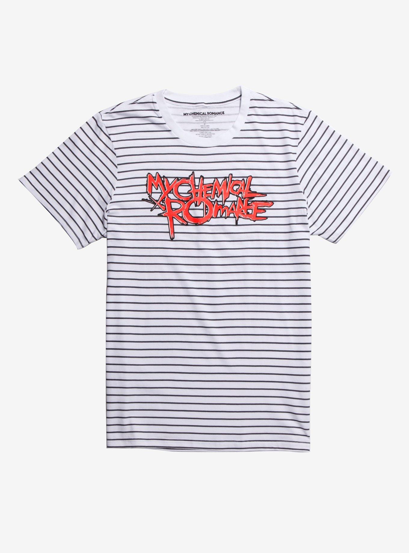 My Chemical Romance Logo Striped T-Shirt | Hot Topic