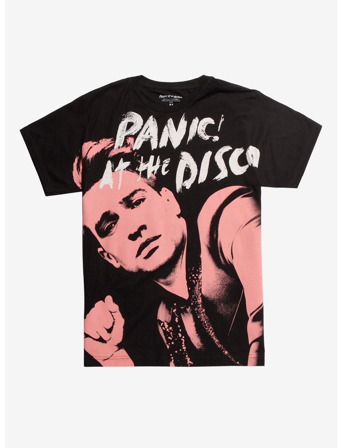 Panic! At The Disco Brendon Coral T-Shirt, BLACK, hi-res
