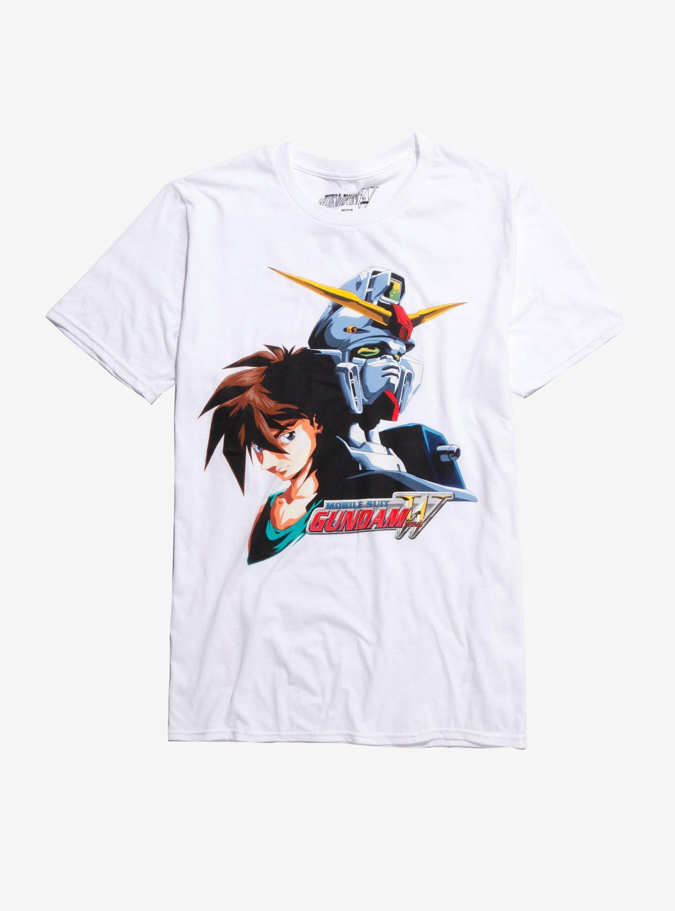 Mobile Suit Gundam Wing Gundam & Heero T-Shirt, MULTI, hi-res