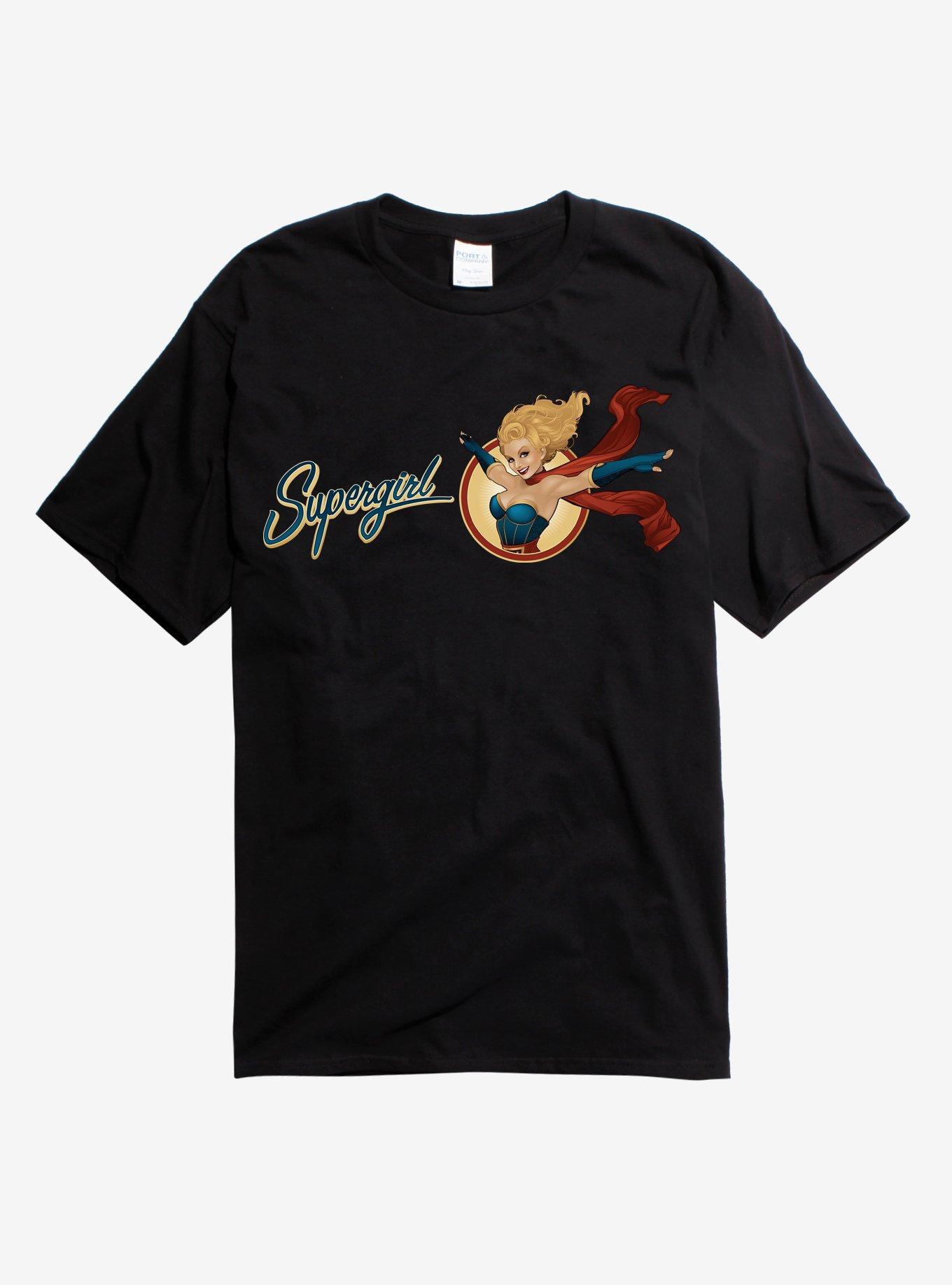 DC Comics Supergirl T-Shirt, BLACK, hi-res