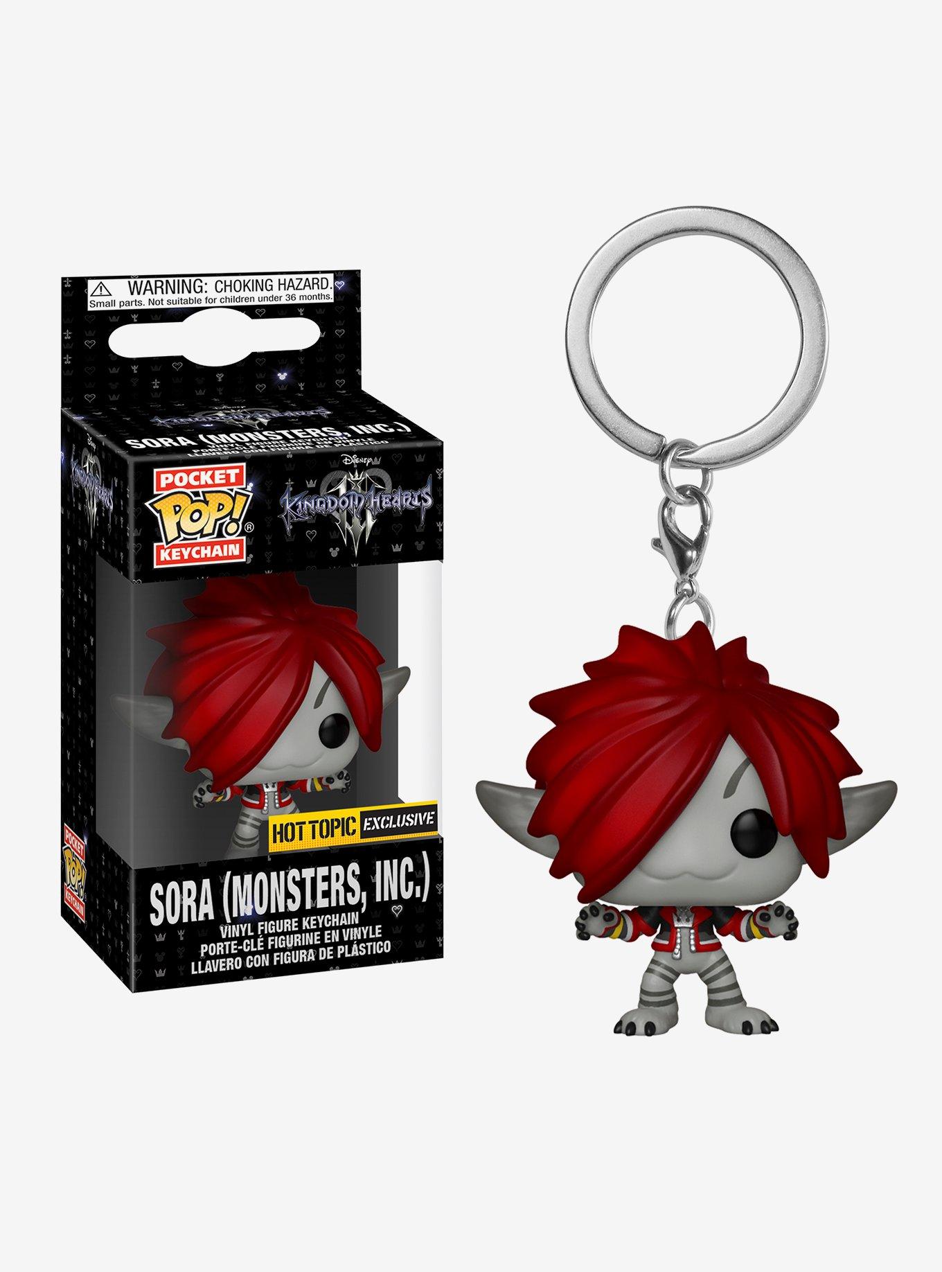 Funko Disney Kingdom Hearts III Pocket Pop! Sora (Monsters, Inc.) Vinyl Key Chain Hot Topic Exclusive, , hi-res