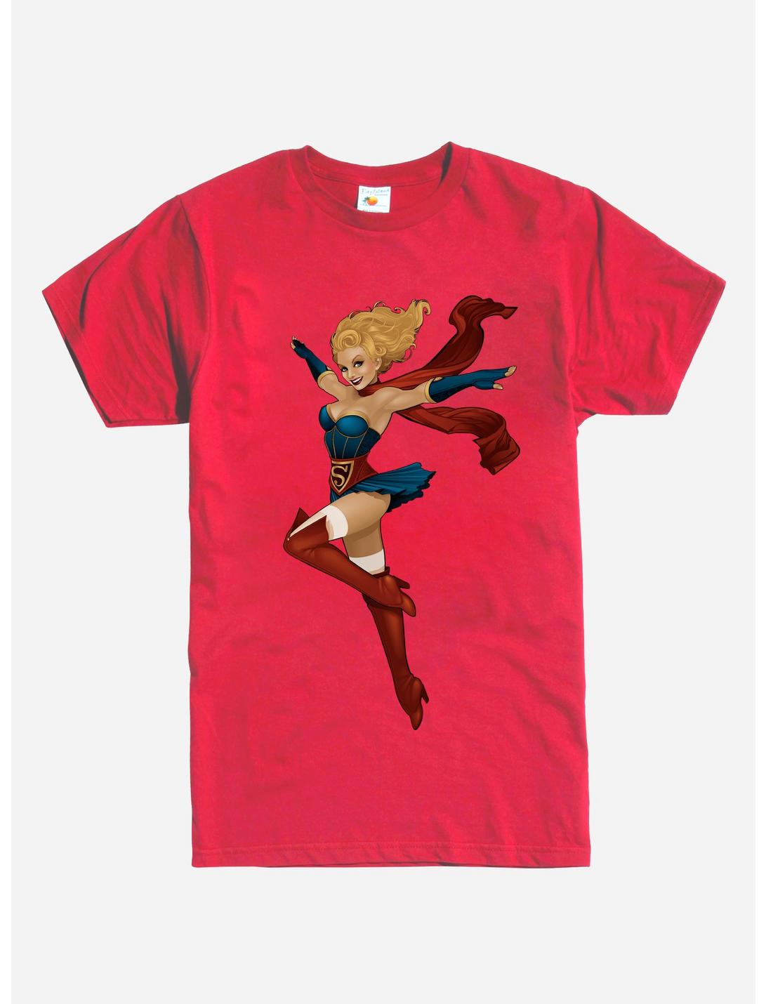DC Comics Supergirl Pose T-Shirt, RED, hi-res