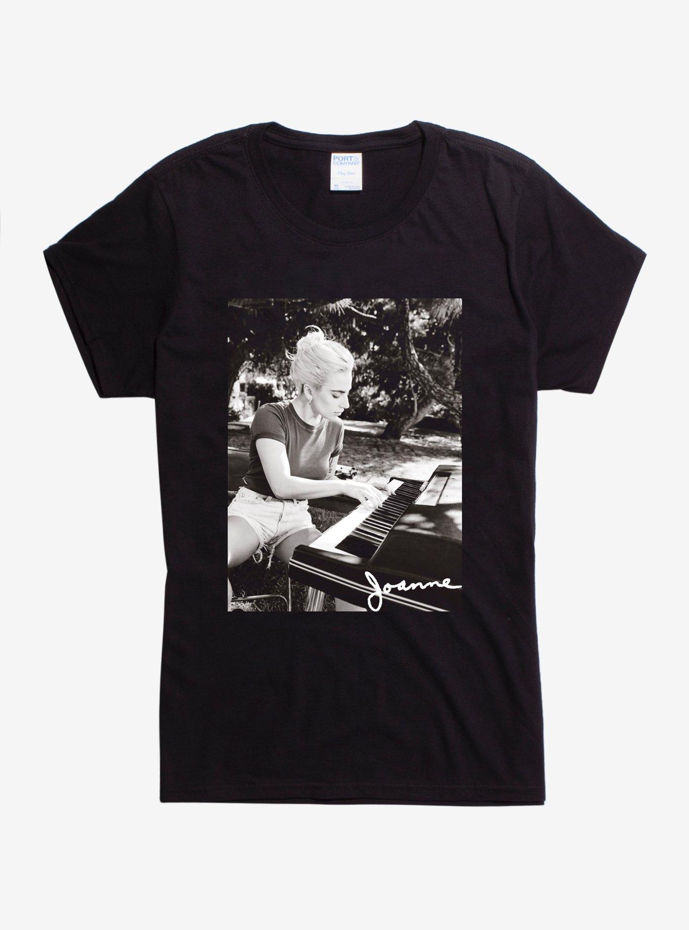 Lady Gaga Black & White Joanne Girls T-Shirt, BLACK, hi-res