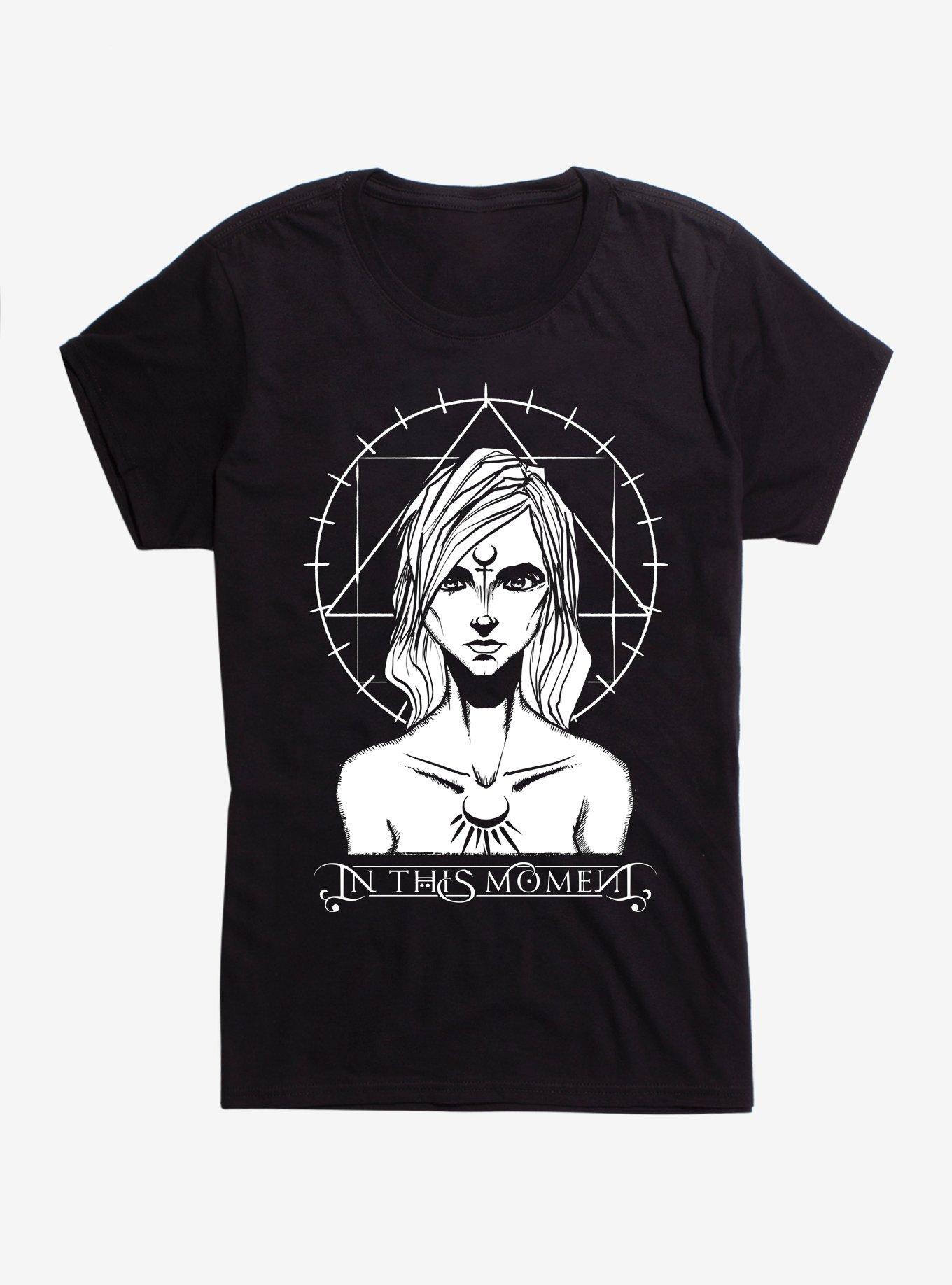 In This Moment Half God Half Devil Girls T-Shirt, BLACK, hi-res