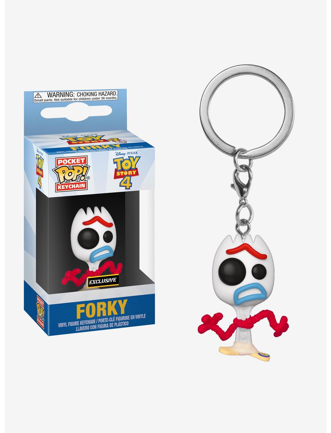 Funko Disney Pixar Toy Story 4 Pocket Pop! Forky Vinyl Key Chain Hot Topic Exclusive, , hi-res