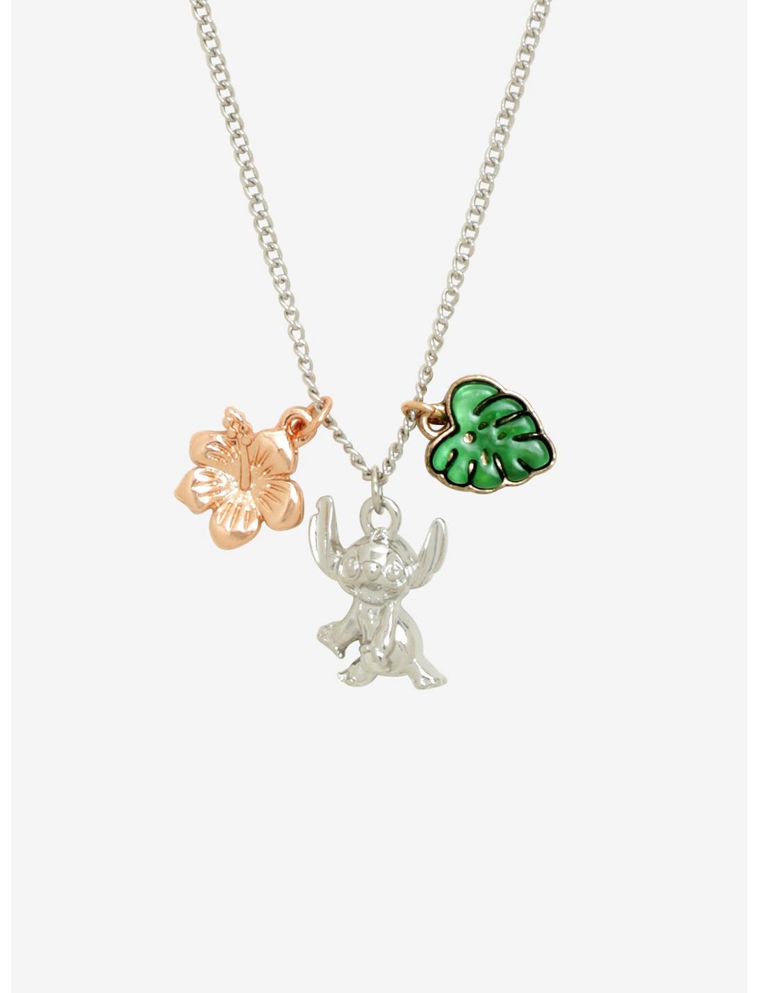 Disney Lilo & Stitch Dainty Charm Necklace, , hi-res